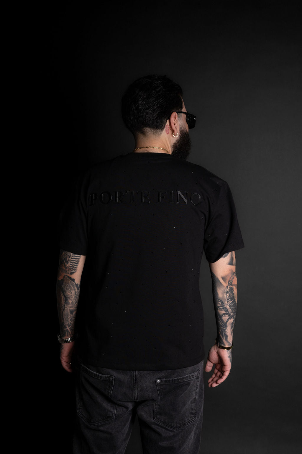 Black Brillo Porte Fino Regular Fit