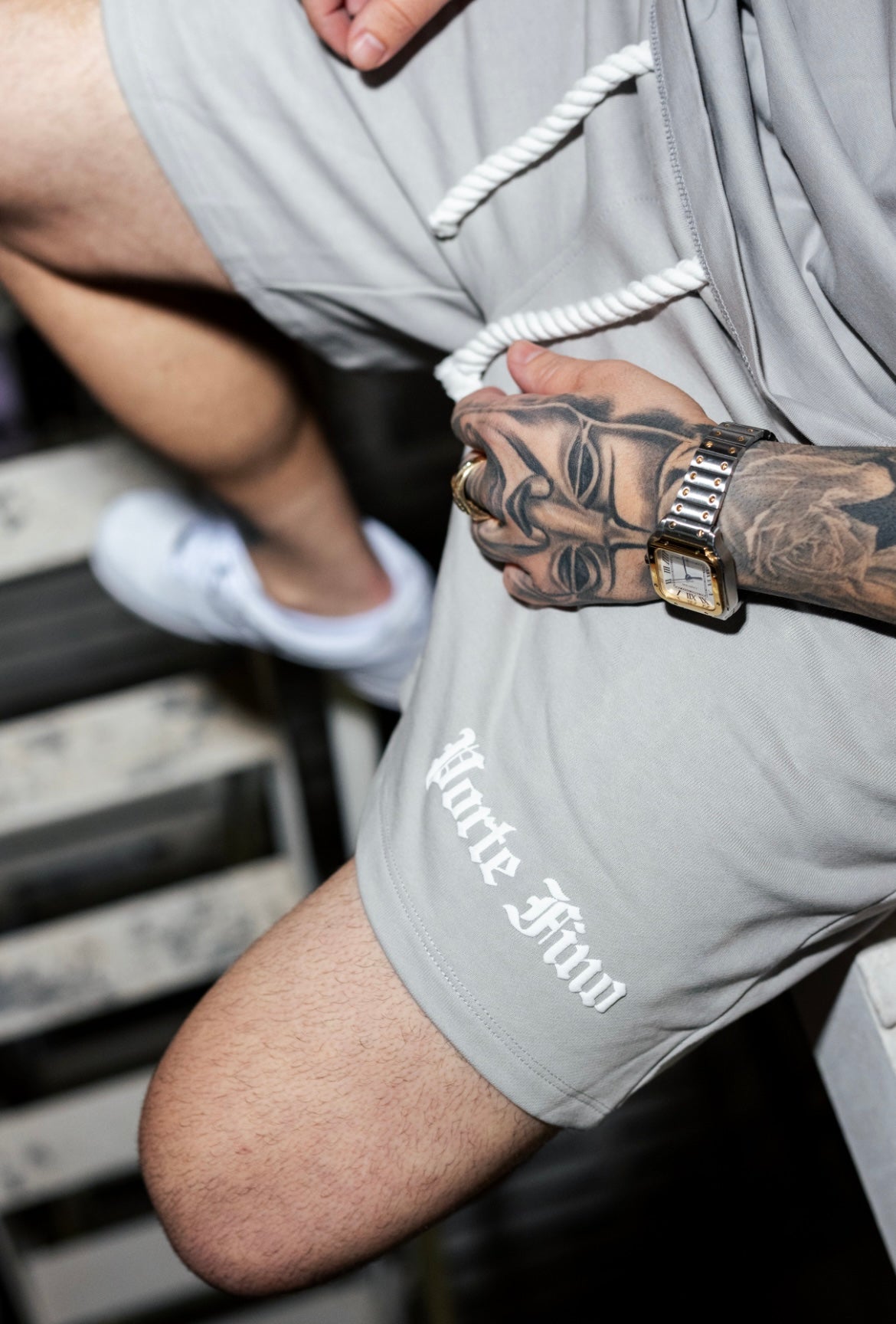 Grey PF Royal Shorts