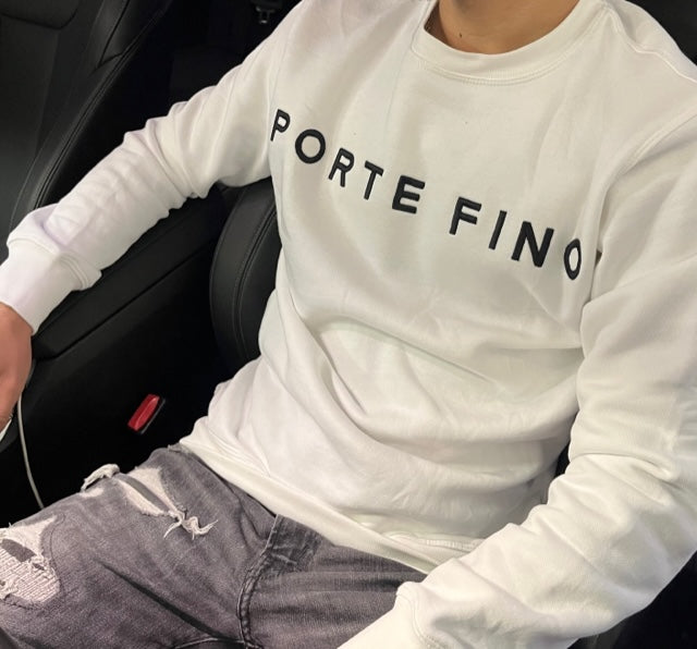 Portefino White Sweatshirt